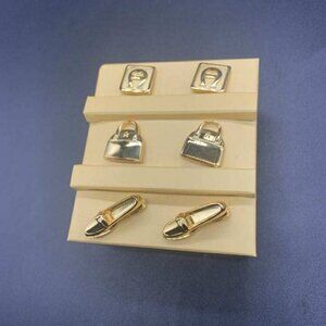 NWOB Vintage Etienne Aigner Gold Tone Pins Earrings?